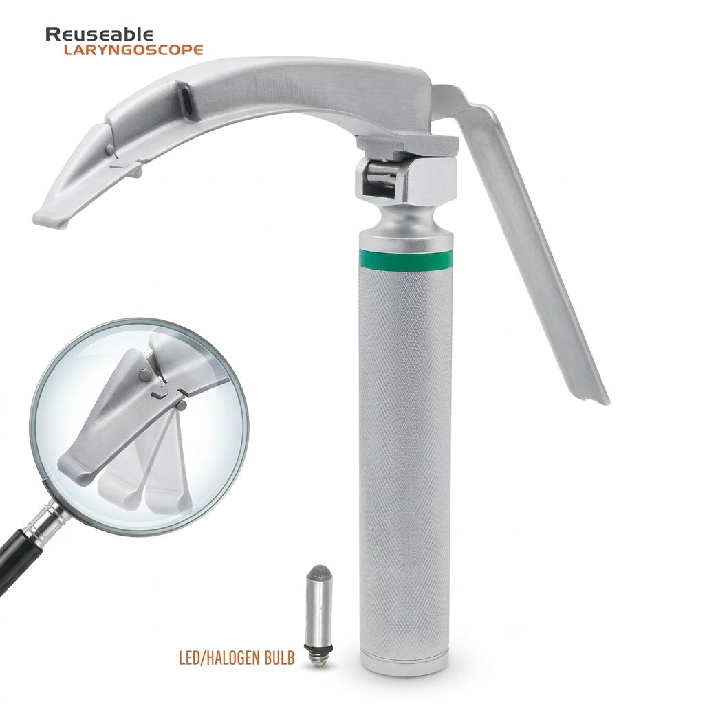 INTEGRATED FLEXIBLE LARYNGOSCOPE (FIBER OPTIC) cold light guide