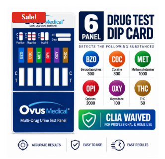 6 Panel Dip Card with THC
