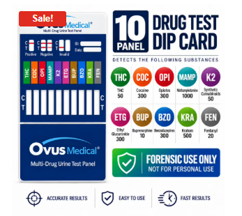 10 Panel Multi Dip Card with K2, KRA, ETG & FEN