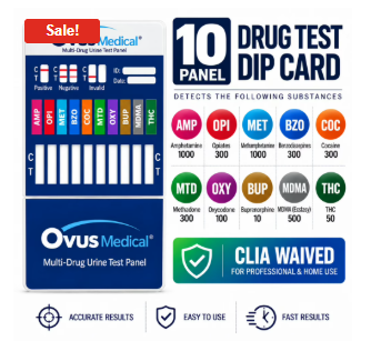 10 Panel Urine Drug Test Dip Cards