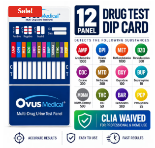 12 Panel Dip Drug Test CLIA Waived