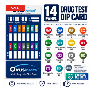 14 Panel Multi Dip Card with PCP, ETG, FEN & ADLTX