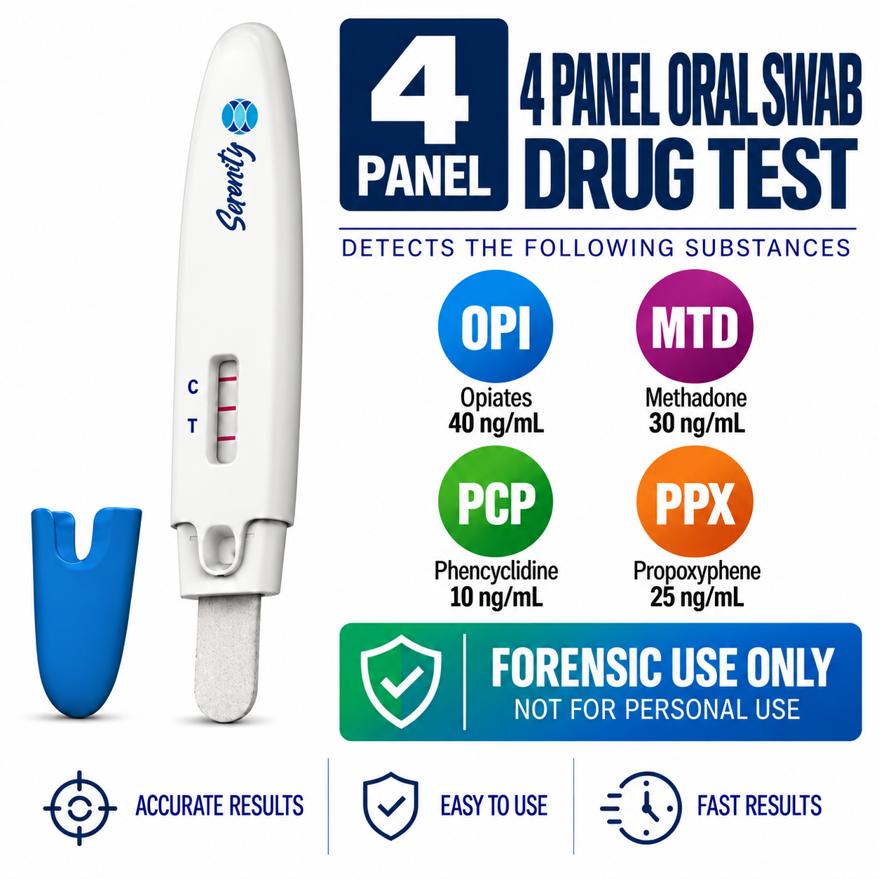 4 Panel Oral Swab Drug Test