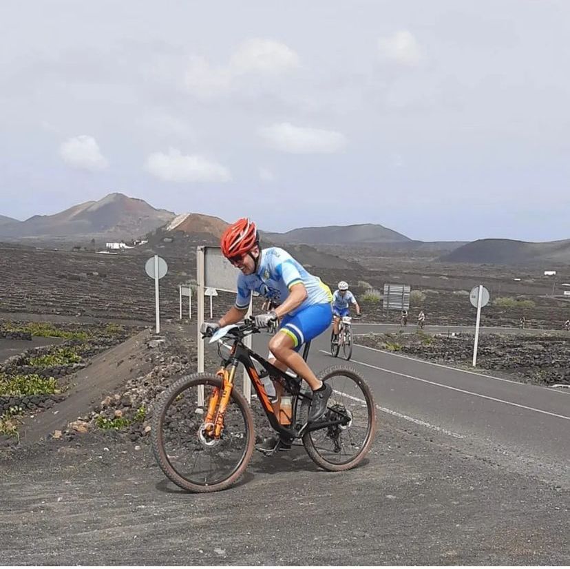 Pedalling among vineyards and volcanoes in La Geria, Lanzarote!