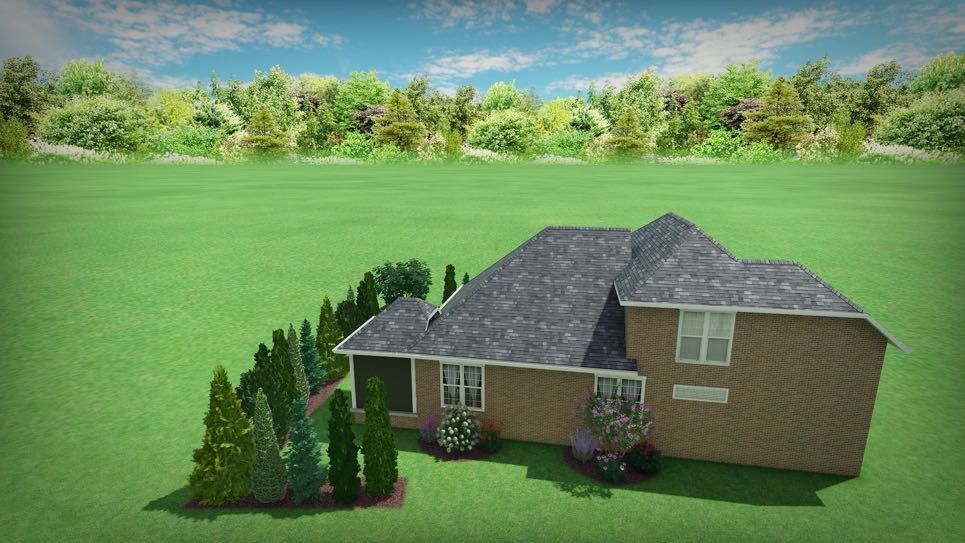 Decorative stone landscaping