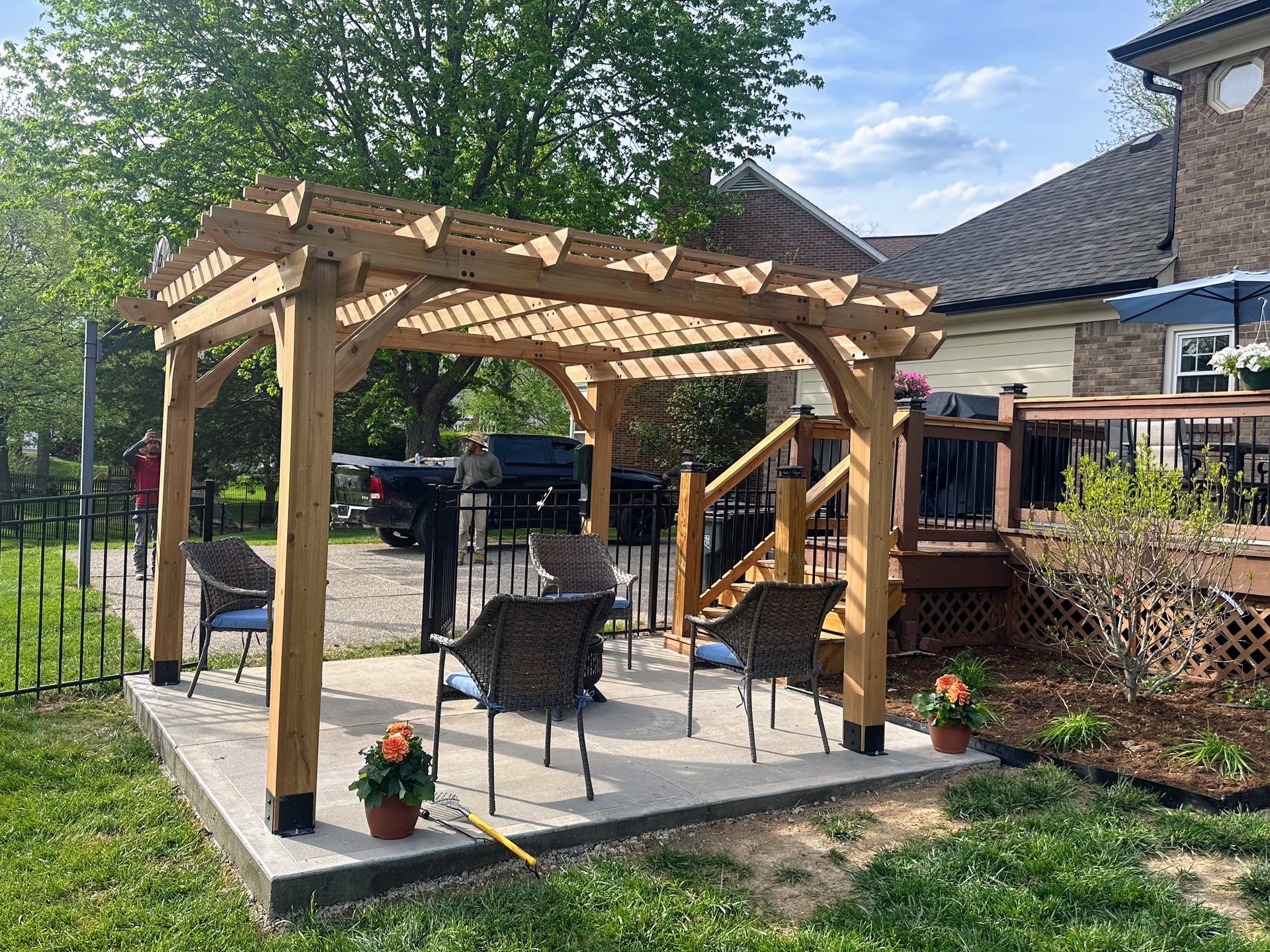 Backyard landscaping services