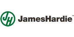 JamesHardie logo with green circular “JH” icon and black text