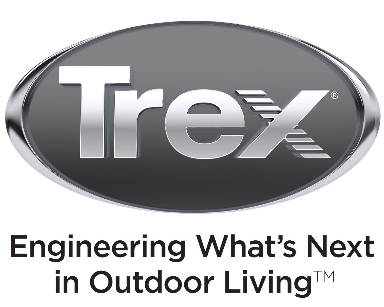 Trex logo with slogan “Engineering What’s Next in Outdoor Living”