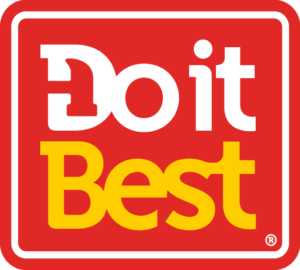 Do it Best logo in red, white, and yellow with rounded square border