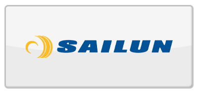 the sailun logo is on a white background .