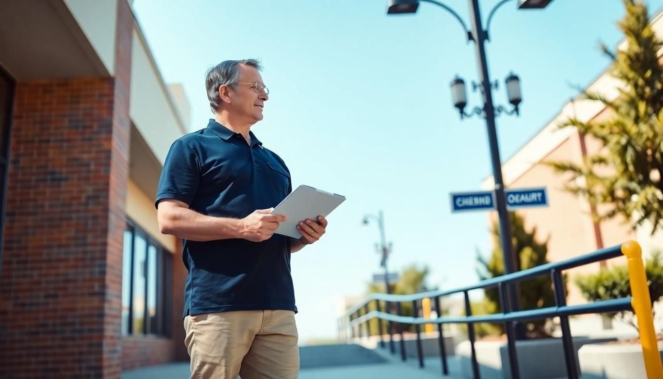 Man with a clipboard-ADA Compliance Inspection Process