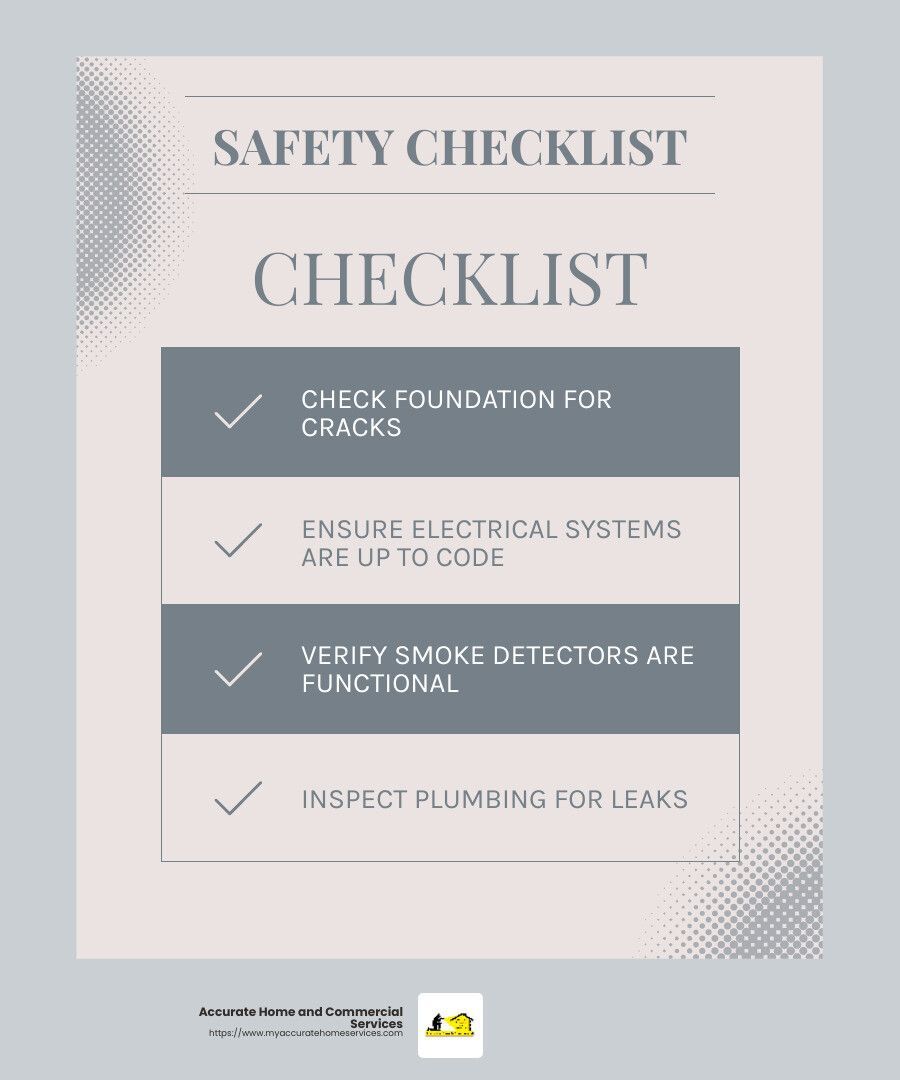Home inspection checklist
