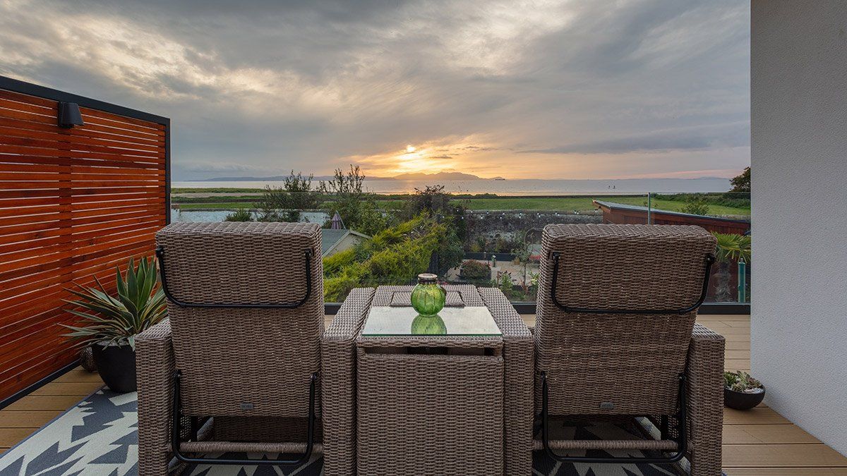 From the garden looking out to sea at Abercrombie Drive, Ayr