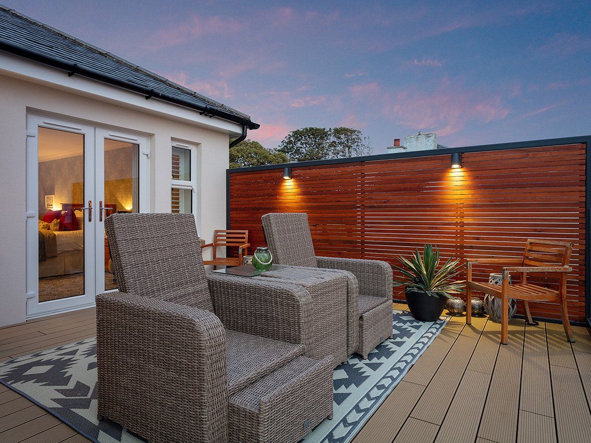 Back of the house before changes at Abercrombie Drive, Ayr