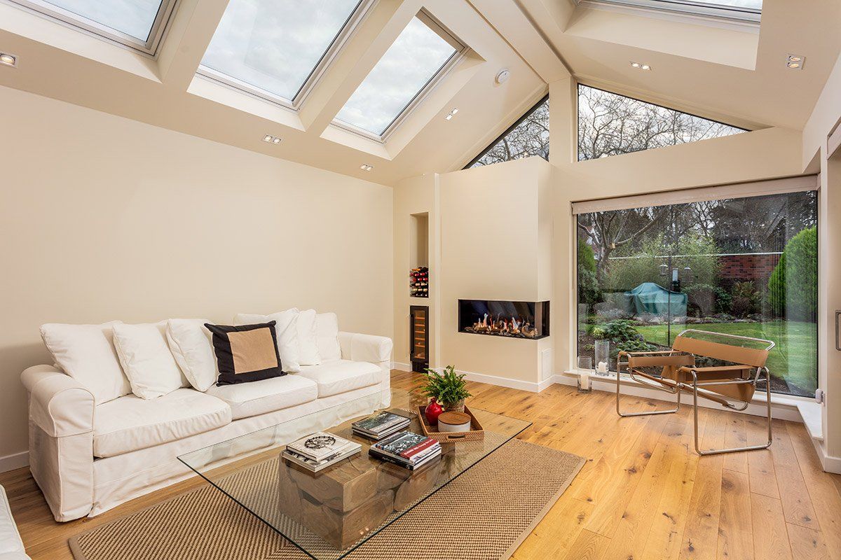 Inside sitting area next to fire Corsehill Road, Ayr