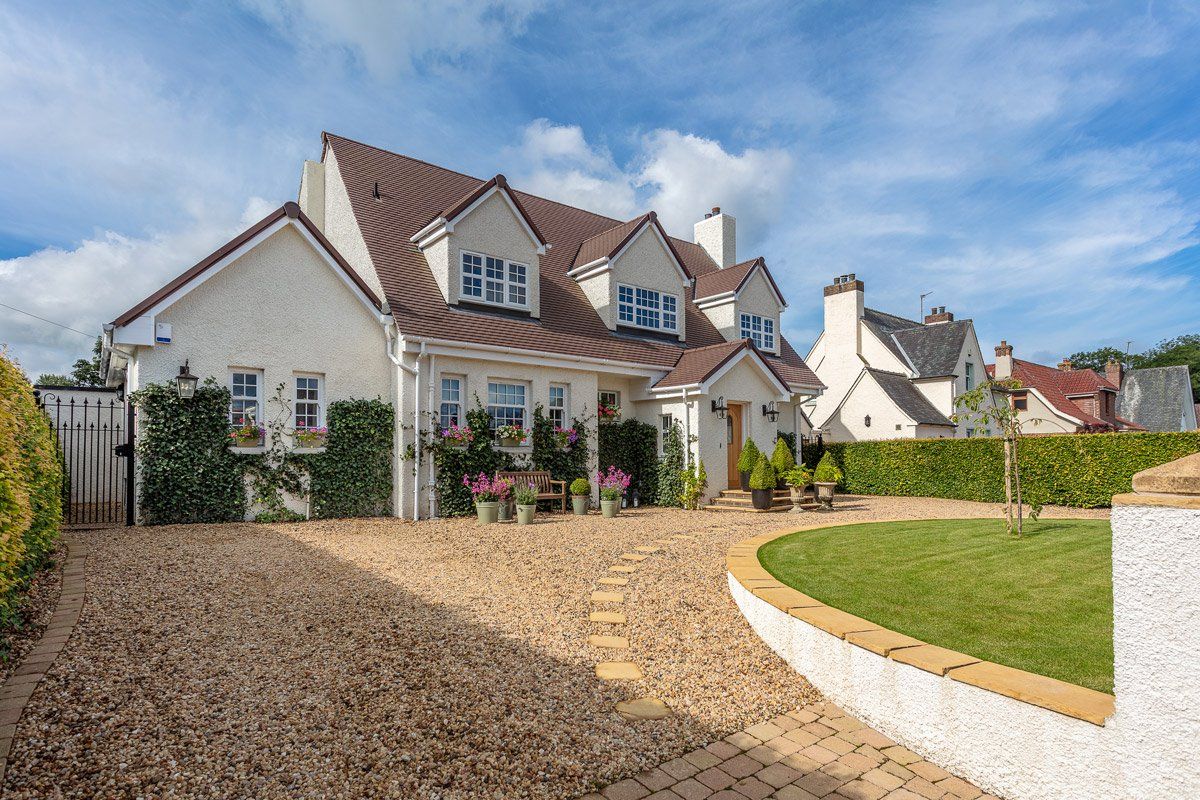 Another looking back at the house Ewenfield Road, Ayr