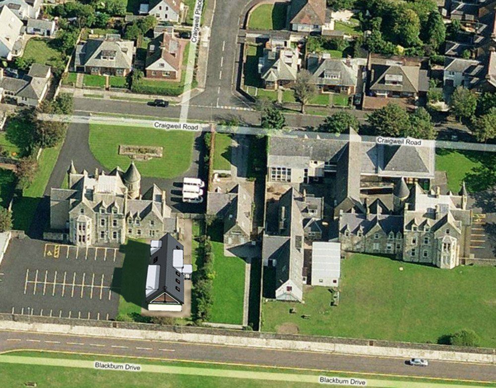 Top view Wellington School, Ayr