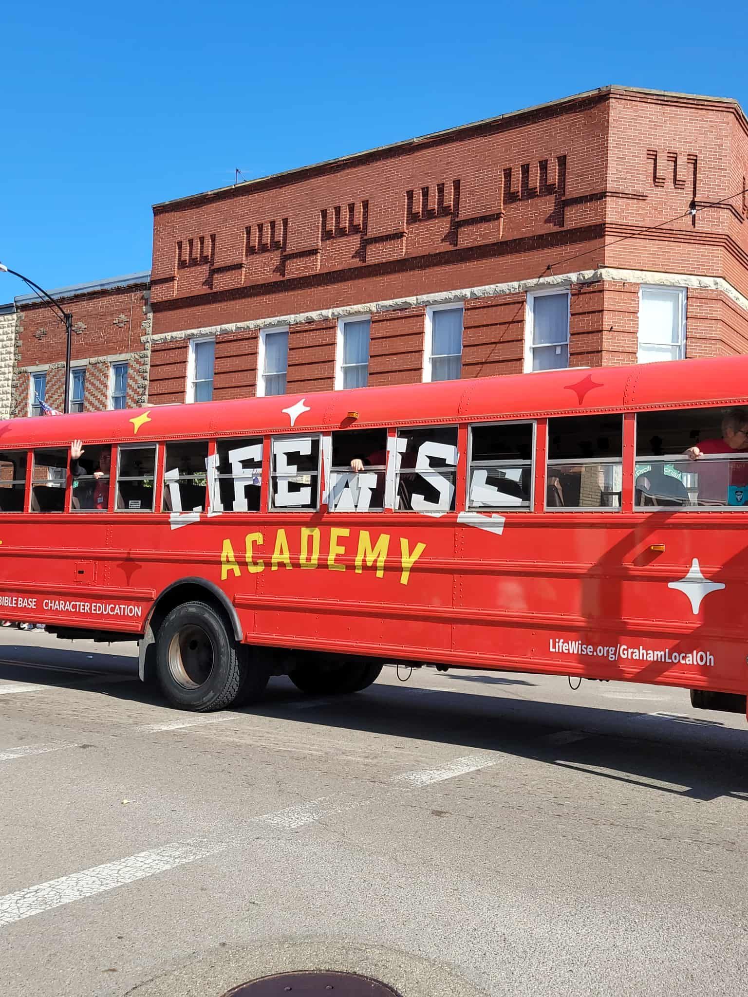 Red school bus,