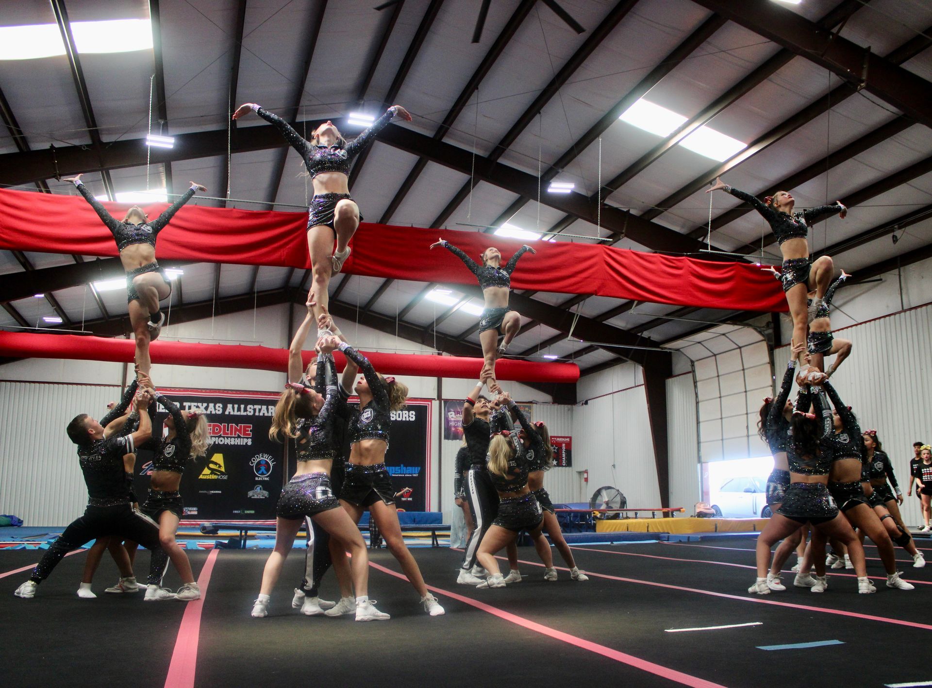 Cheer Texas teammates