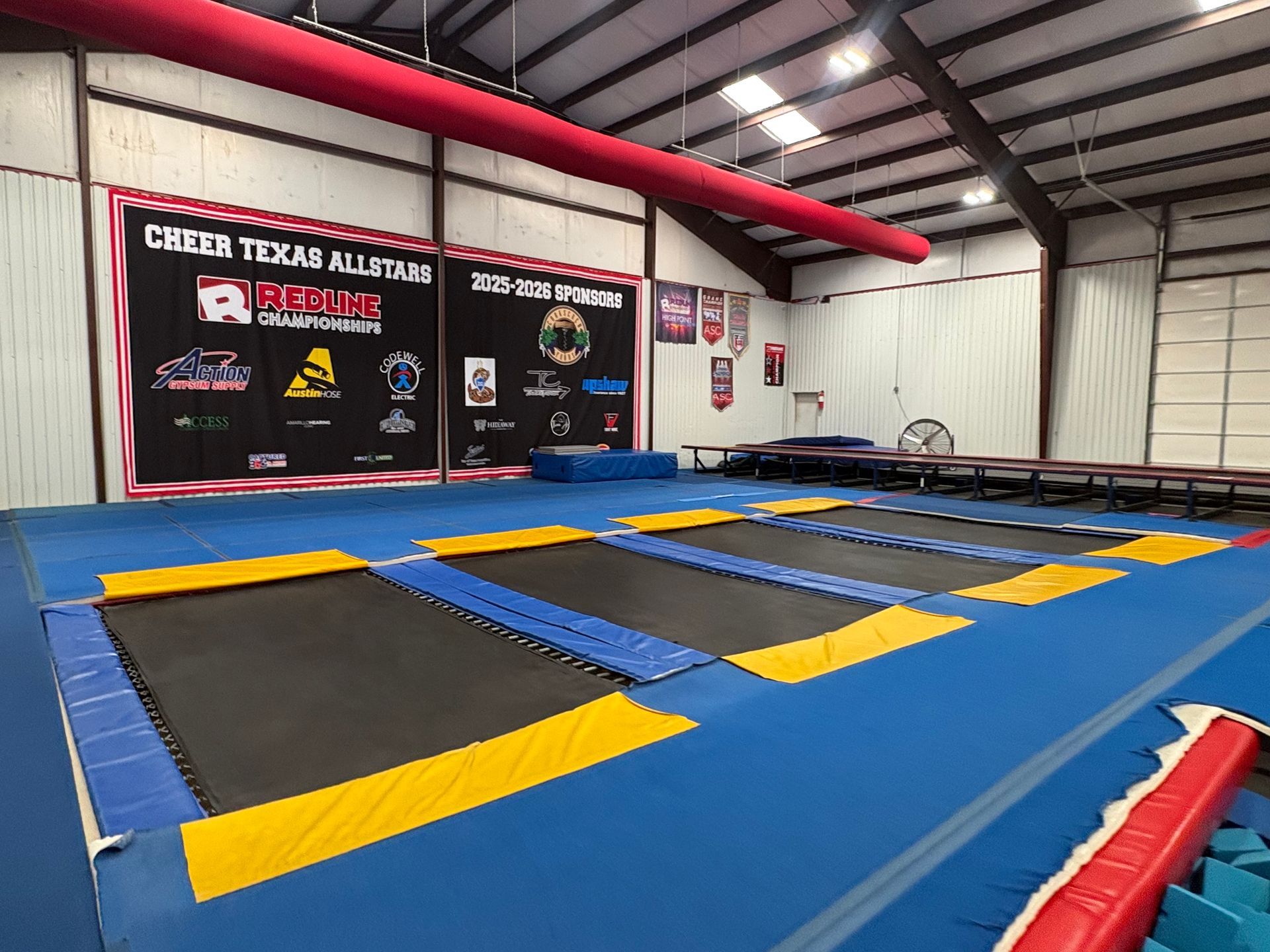 Inside the Cheer Texas gym