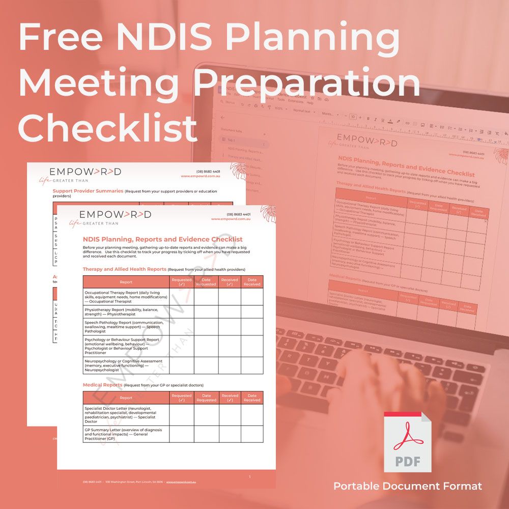 NDIS Templates & Resources for Participants | Empowrd