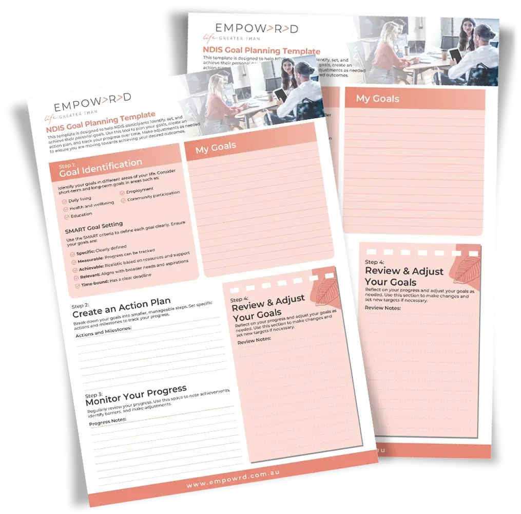 NDIS Goal Planning Template