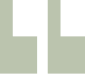Abstract green and white geometric shapes with two vertical white bars on a pale green background