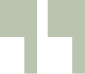 Abstract green-and-white geometric blocks forming a simple staircase-like pattern