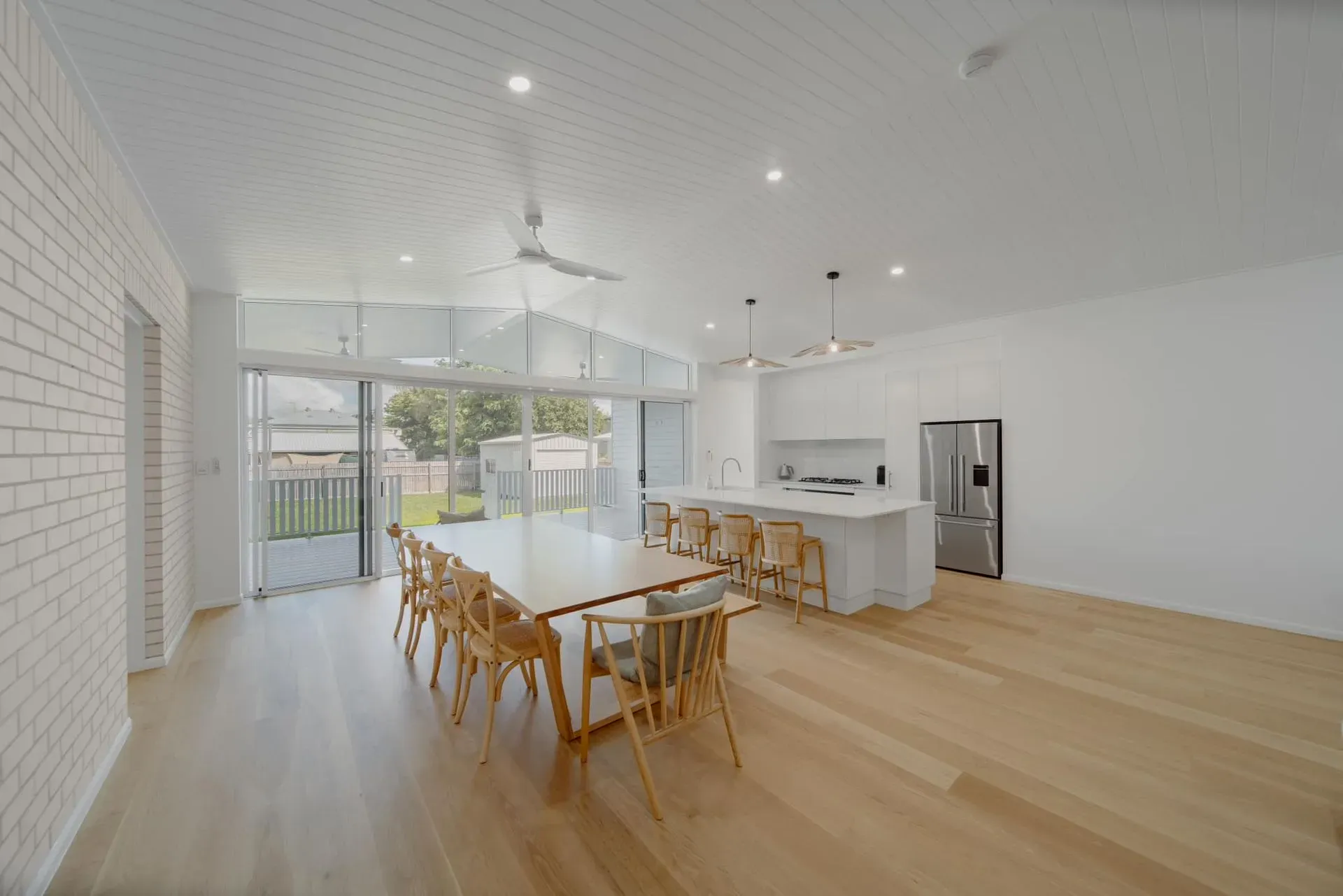 A Hallway With A Desk And A Chair In It — Reynolds Built In Moffat Beach, QLD