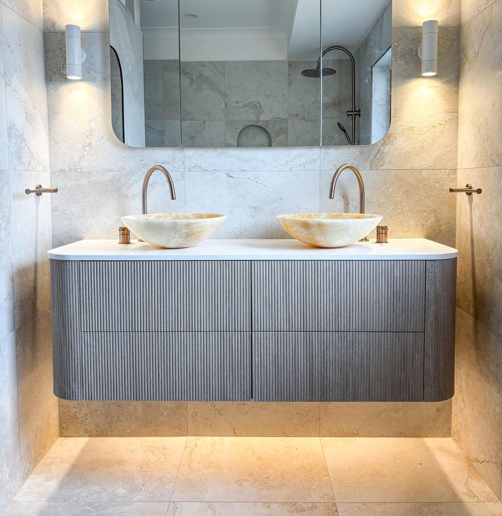 A Newly Renovated Bathroom 