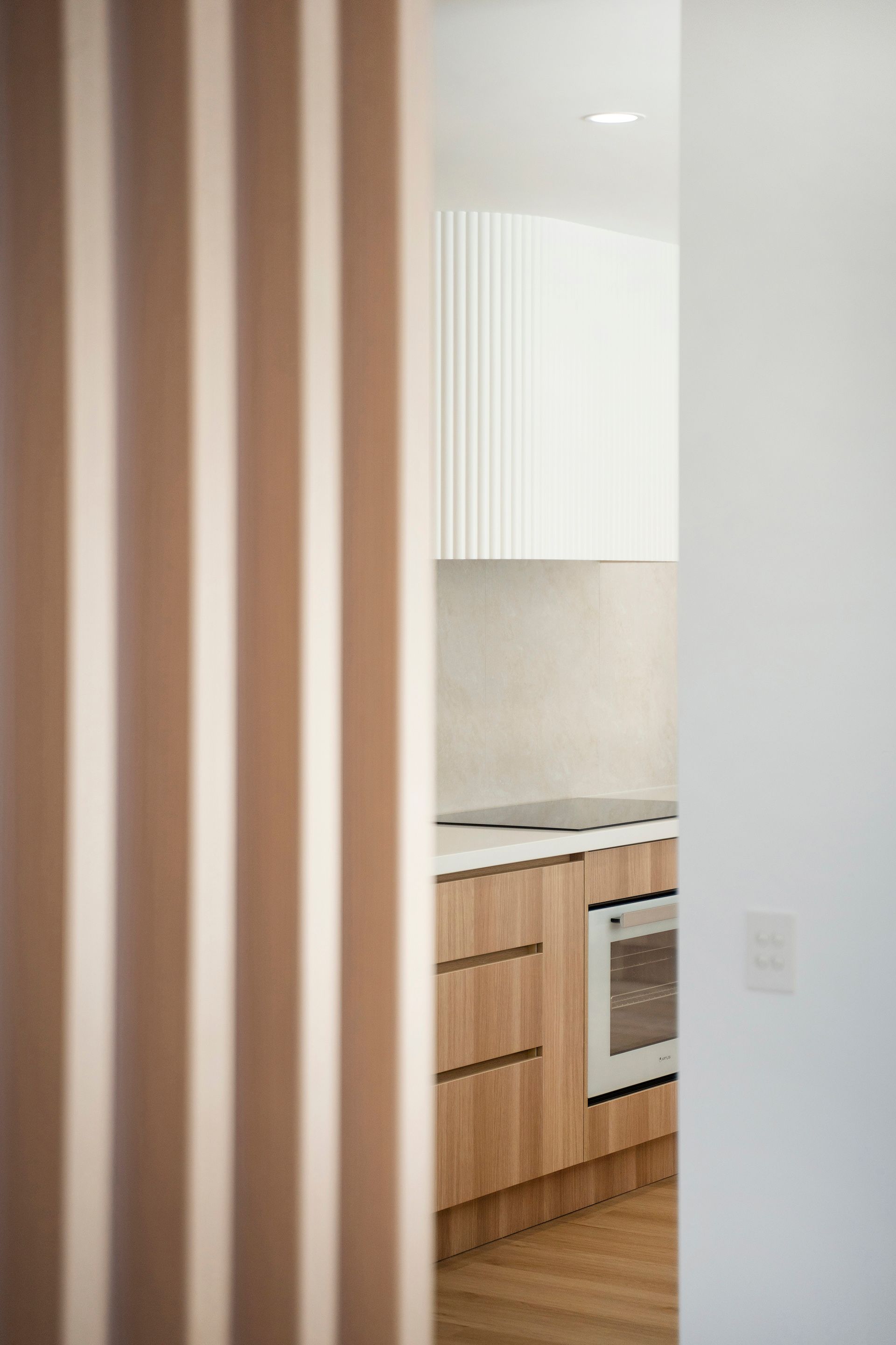 A Hallway With A Desk And A Chair In It — Reynolds Built In Little Mountain, QLD