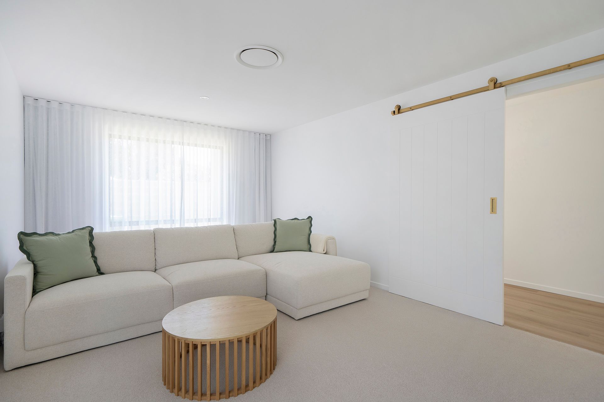 A Hallway With A Desk And A Chair In It — Reynolds Built In Currimundi, QLD