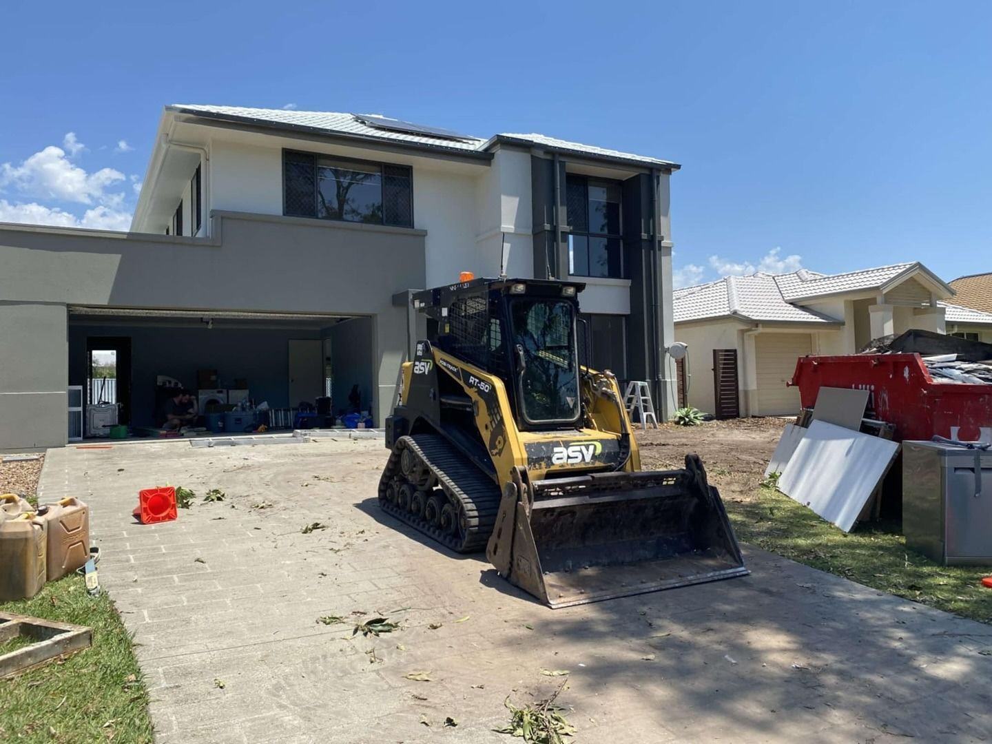 Construction Equipment in Front of a House Under Renovation  — Reynolds Built In Moffat Beach, QLD