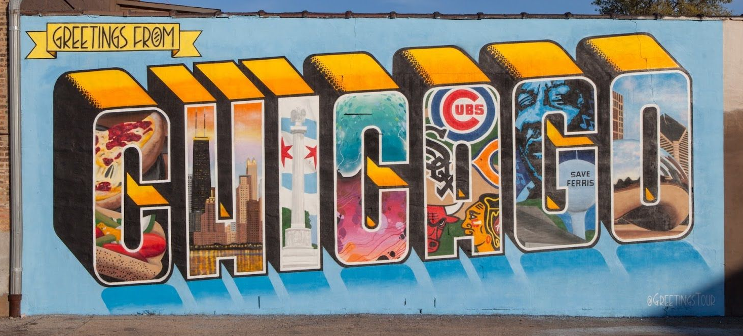 A mural spelling 