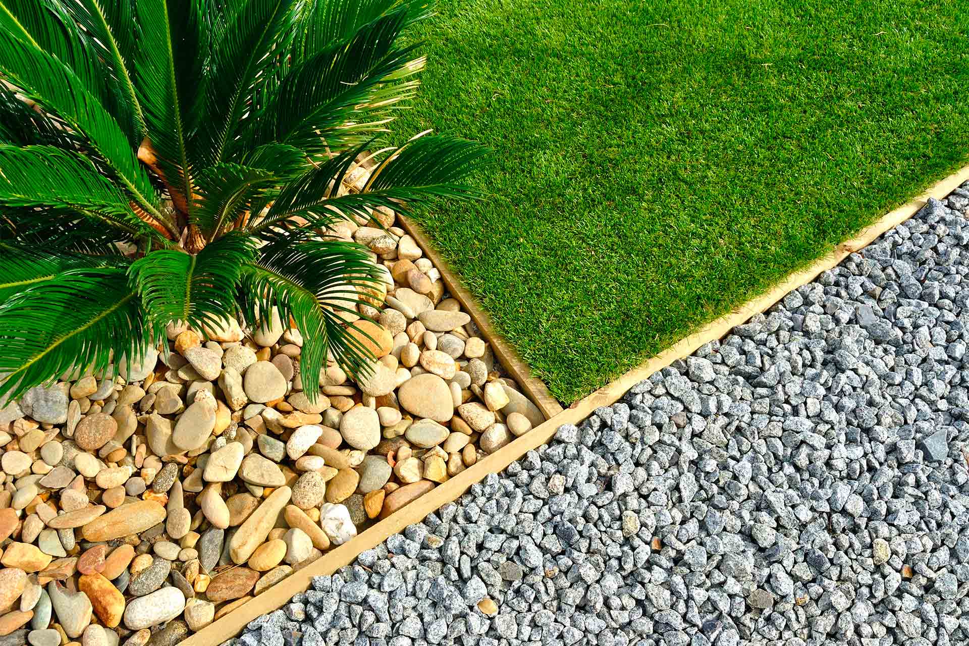 Garden edging and path