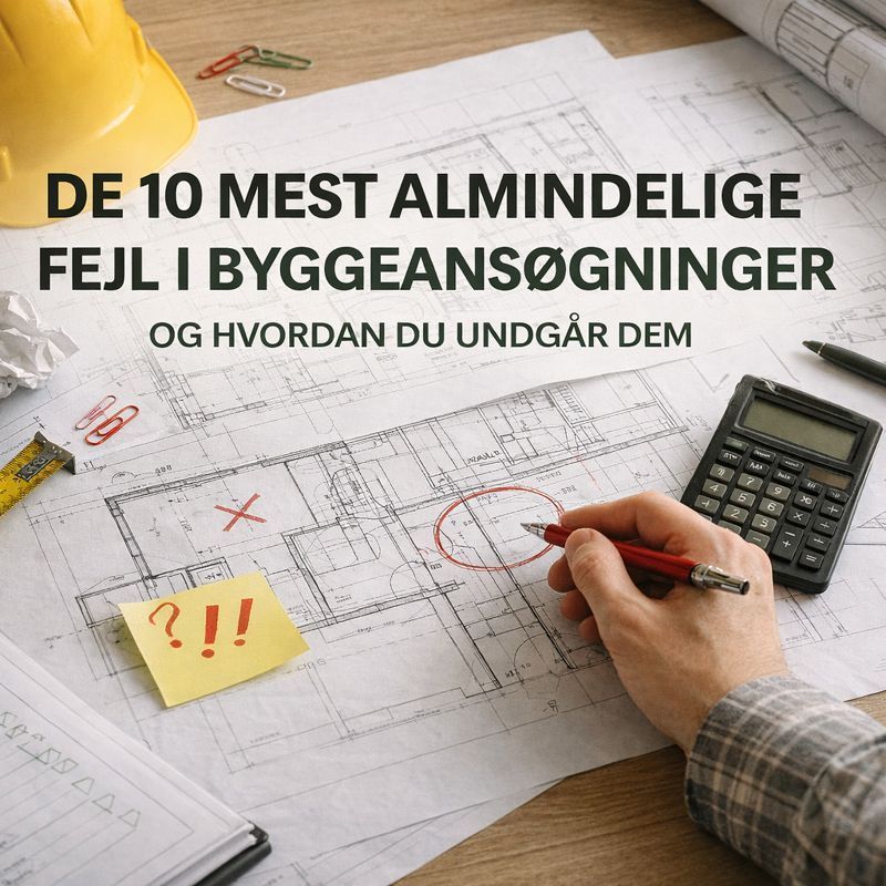 Fejl i byggeansøgning – gennemgang af tegninger, dokumentation og regler for byggetilladelse.