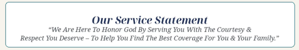 Service statement: