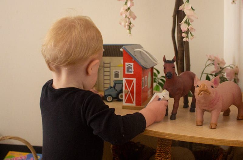 Child playing with toys. Childcare, kindy, Montessori, Gold Coast, Warwick, Jindabyne.