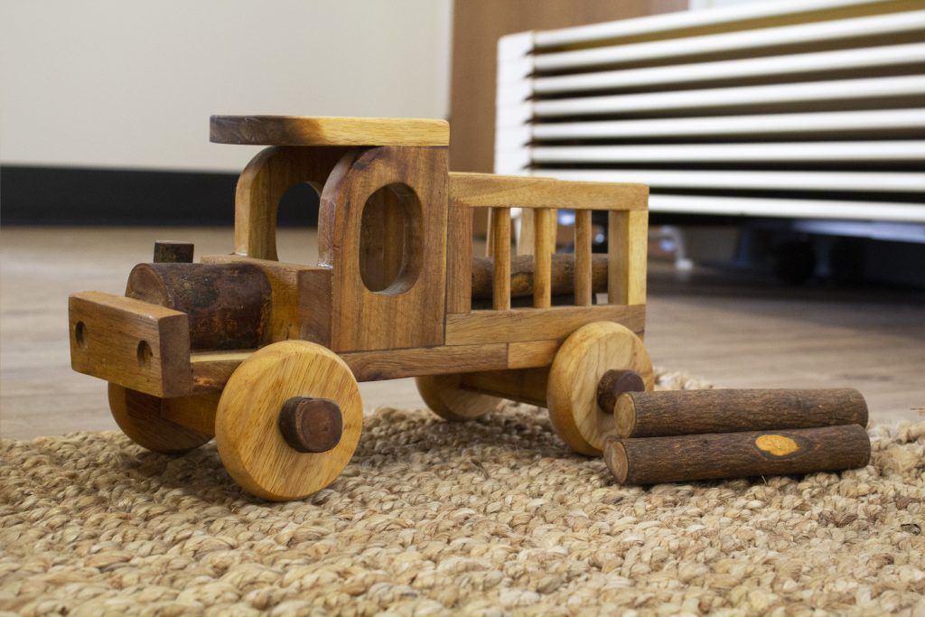 Wooden truck toy. Childcare, kindy, Montessori, Gold Coast, Warwick, Jindabyne.