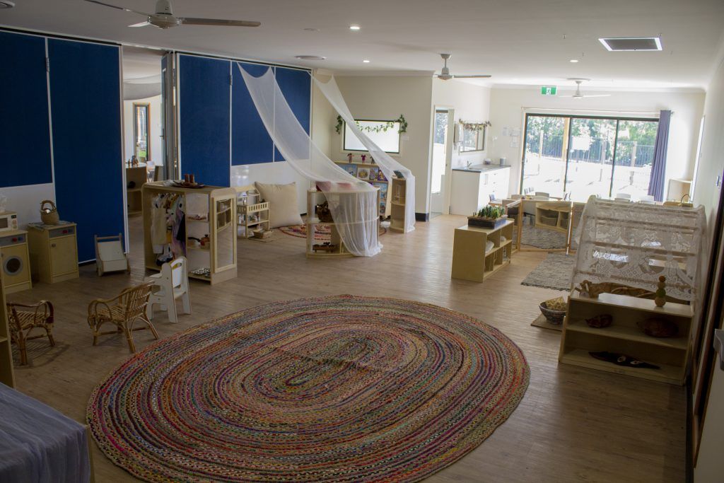 Beautiful daycare room. Childcare, kindy, Montessori, Gold Coast, Warwick, Jindabyne.