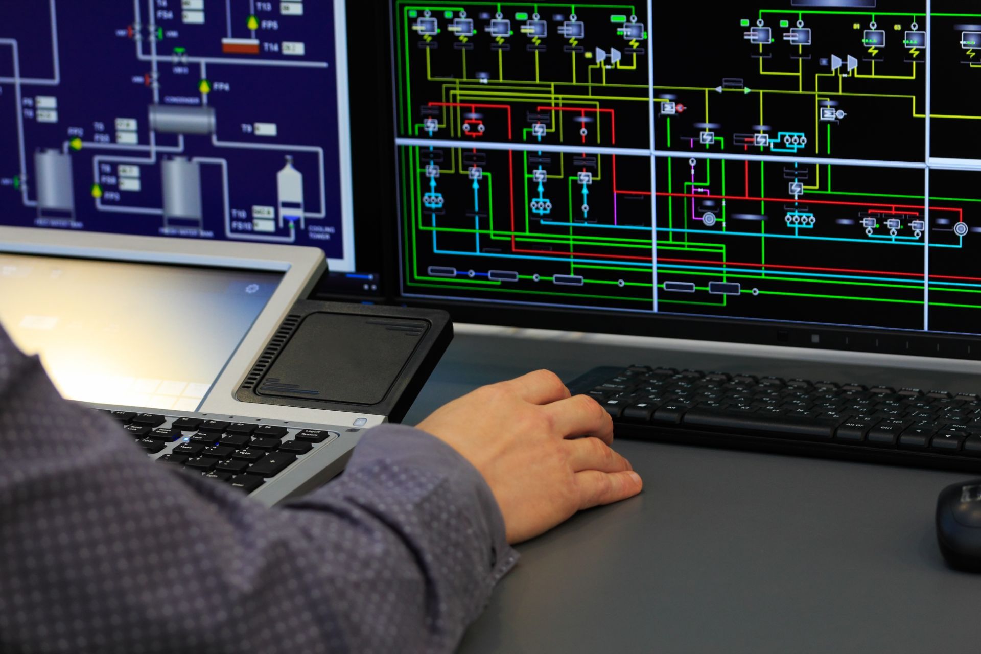 Person working on computer
