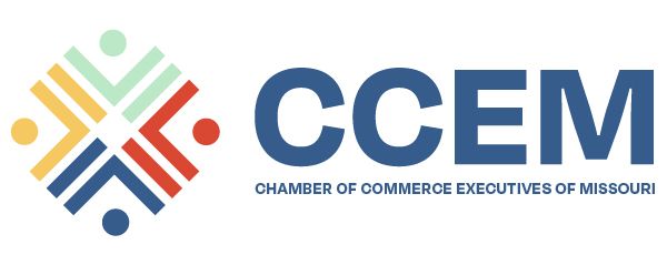 CCEM logo: colorful geometric shape and blue text, 