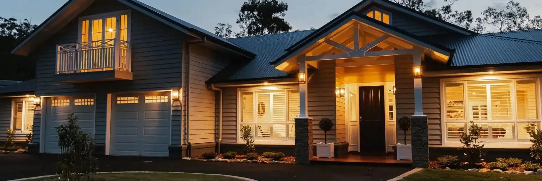 A Large House With a Lot of Windows — Michael Duncan Constructions Pty Ltd in Robina, QLD