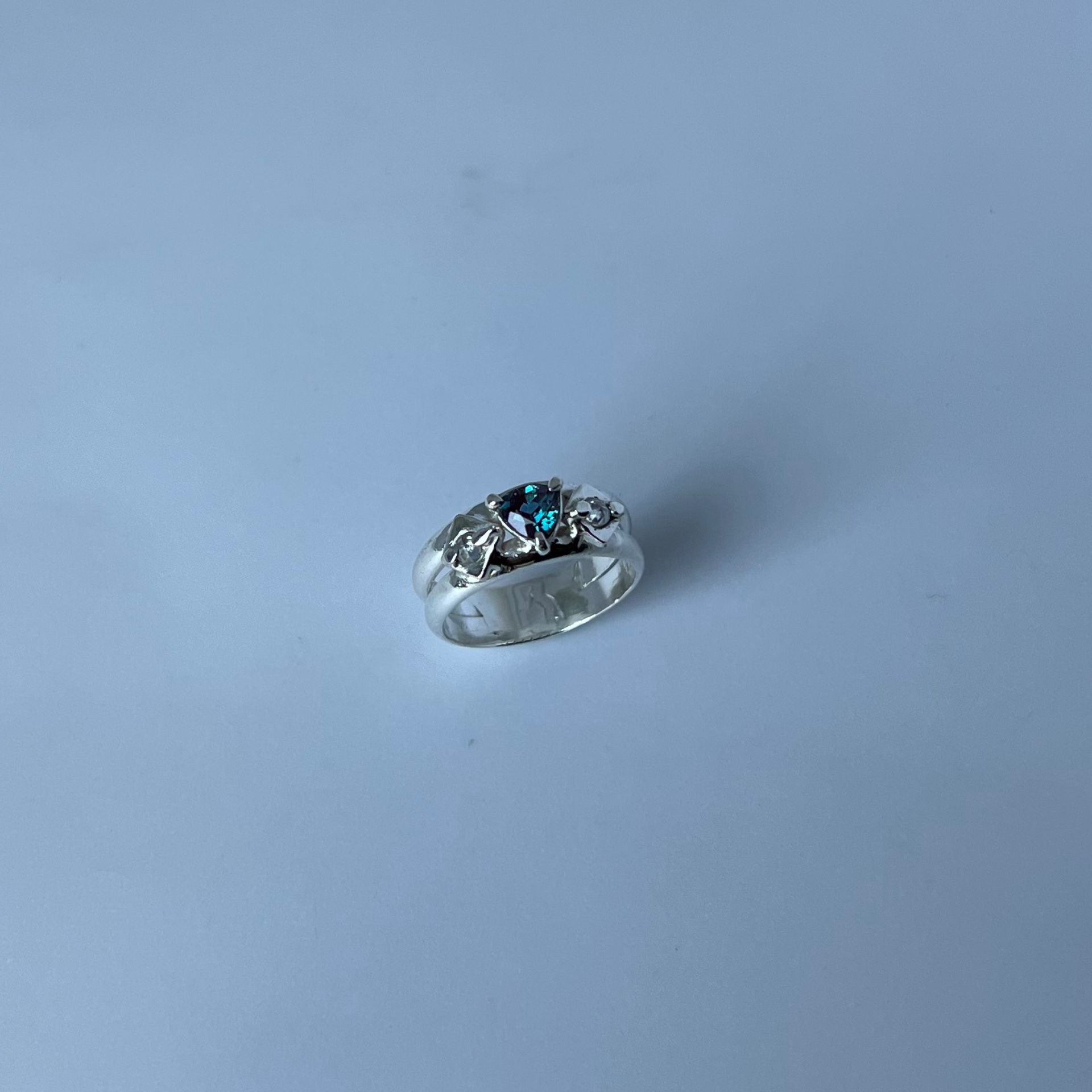 Custom Ring Wild Sunflower Silver Handmade Jewelry
