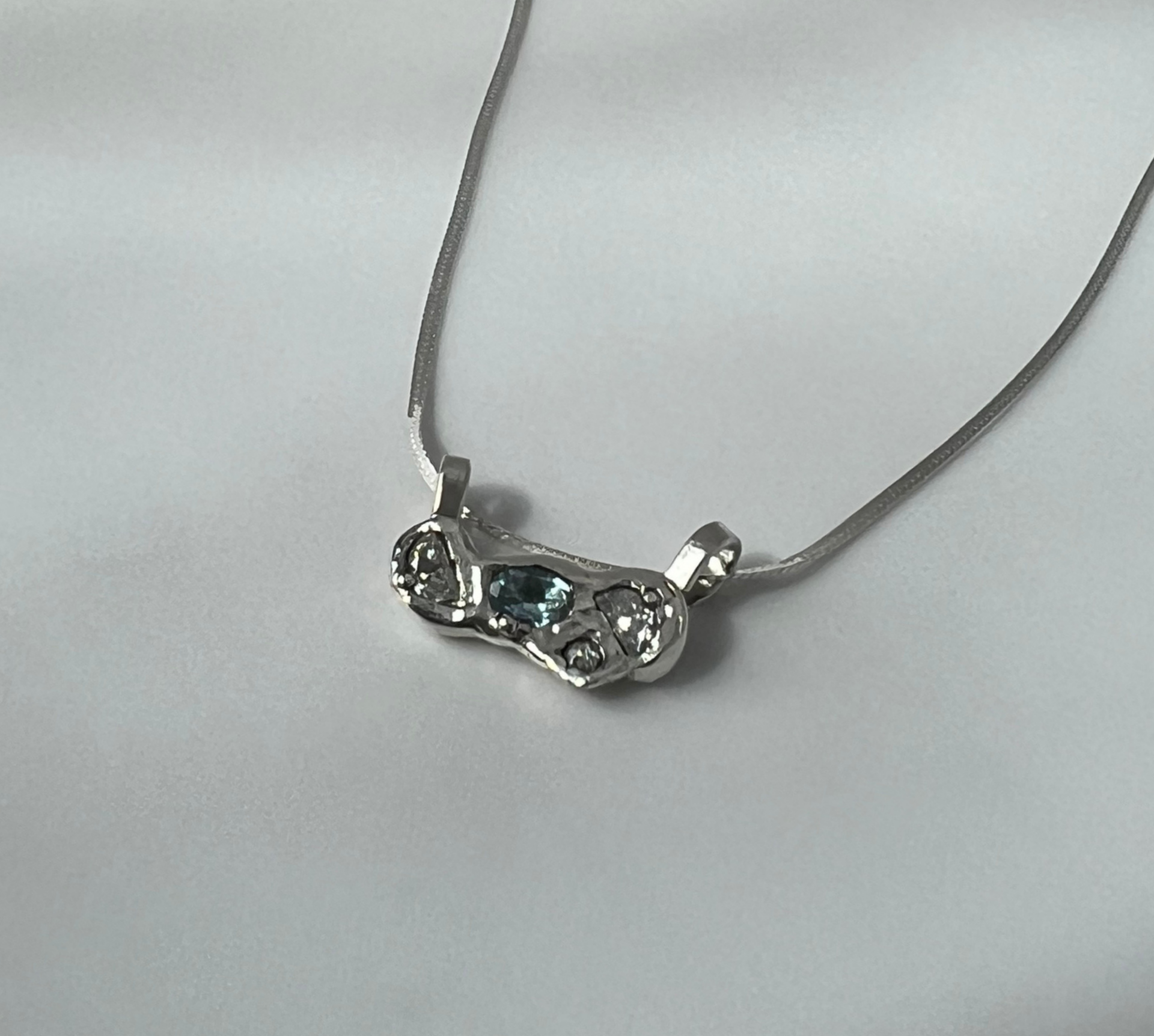 Gathered Light Pendant Wild Sunflower Silver