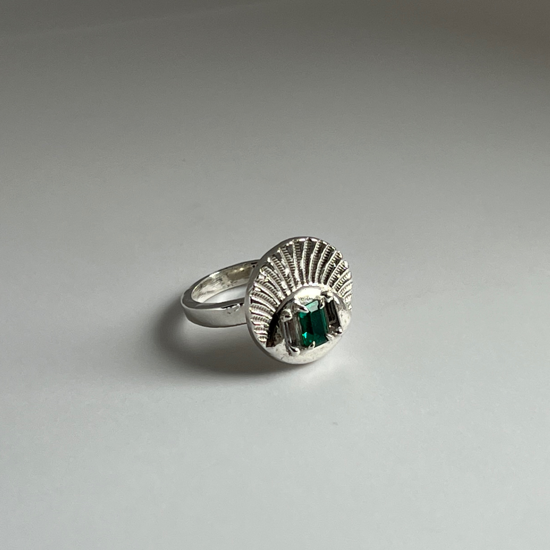 Lola Gene Ring, Wild Sunflower Silver Handmade Jewelry