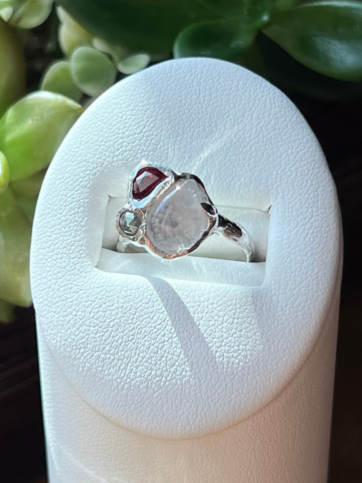 Wild Sunflower Silver Customizable Lost Wax Cast Sterling Silver Orbit Ring
