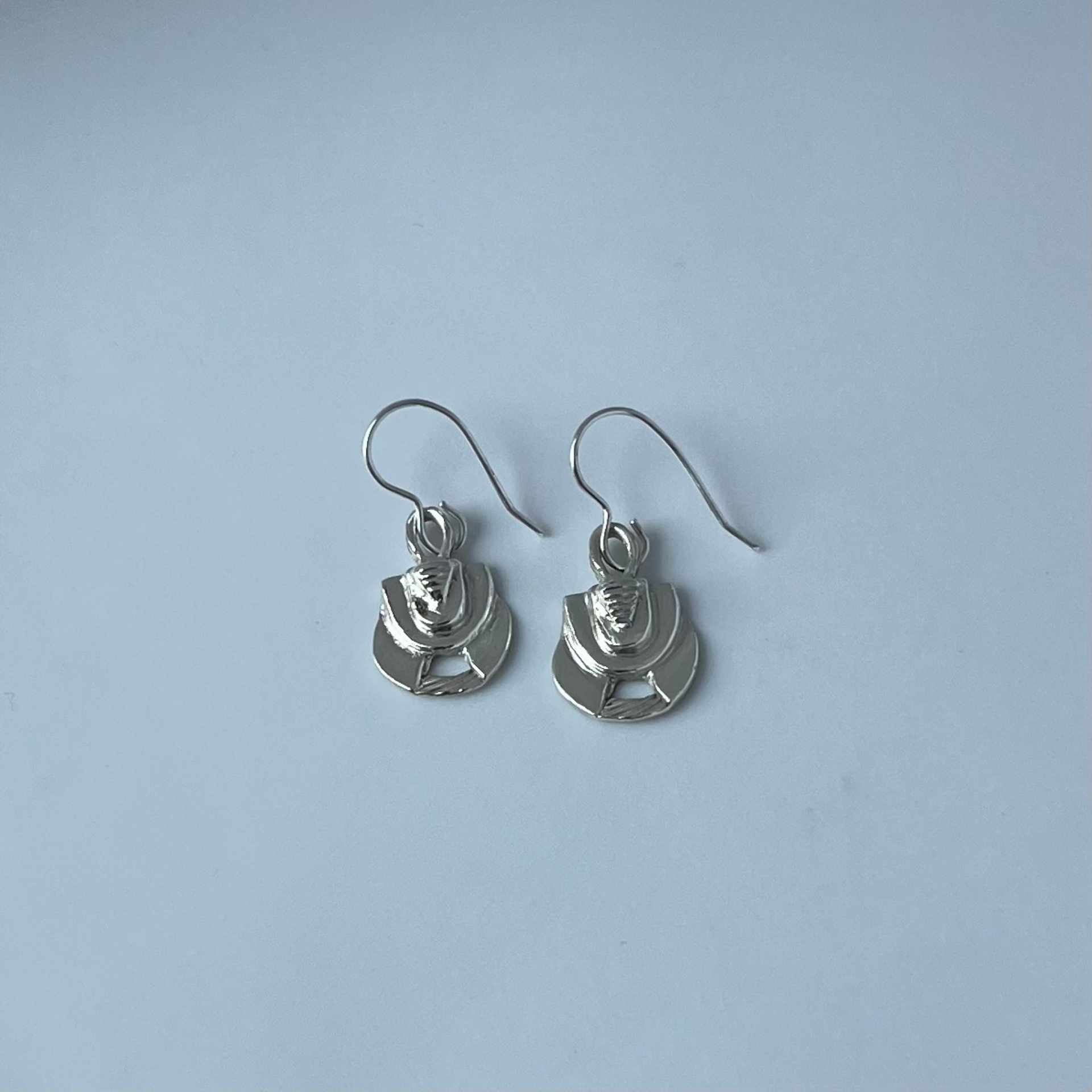 Ritzy Drop Earrings, Wild Sunflower Silver Handmade Jewelry