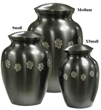 Slate Paw Tracks Urn