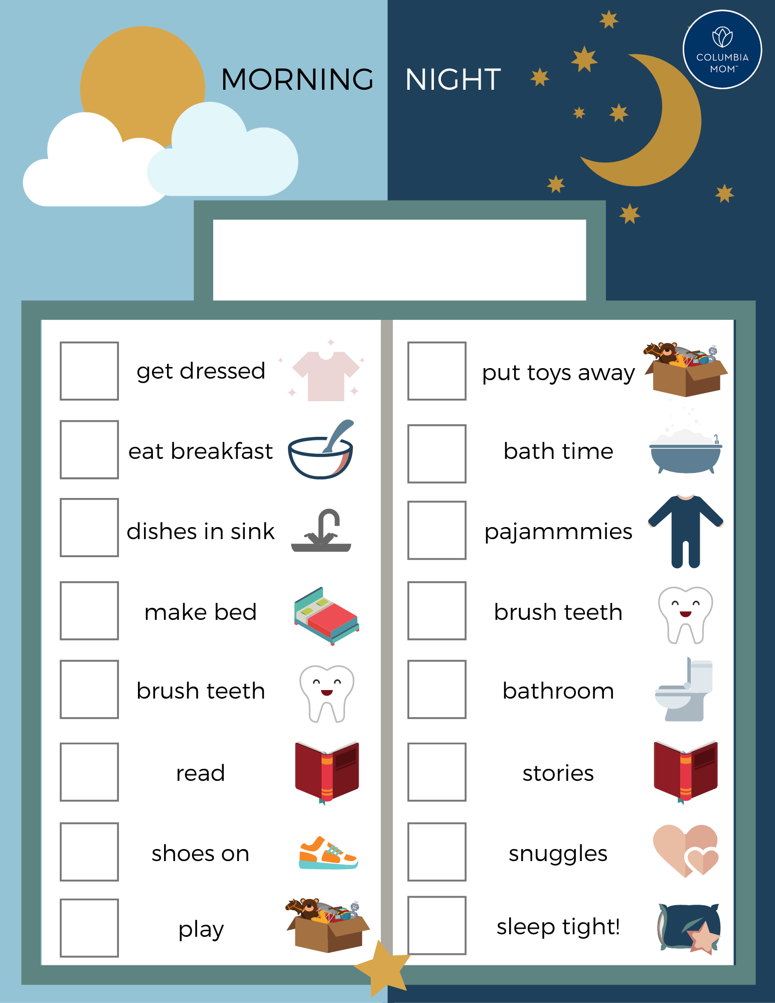 Click To Download morning night routine download
